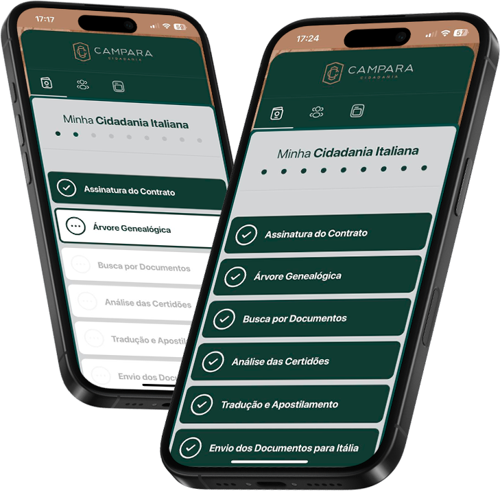 Aplicativo processo cidadania Campara